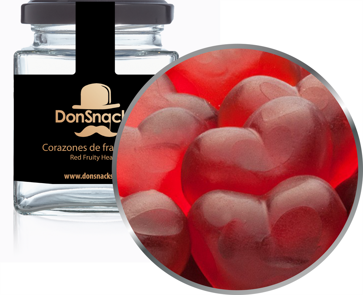 Corazones de frambuesa