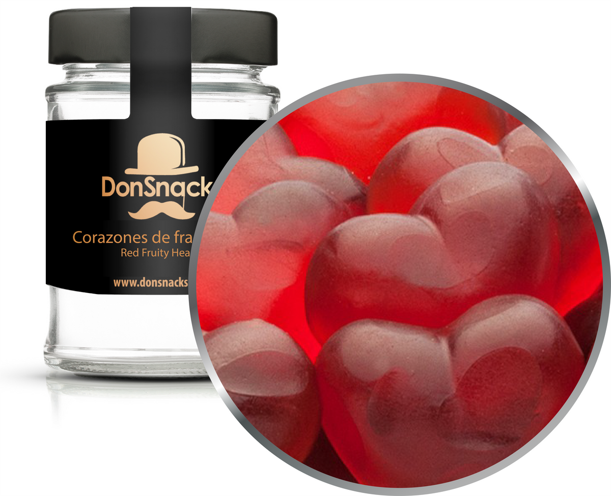 Corazones de frambuesa