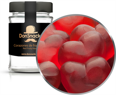 Corazones de frambuesa