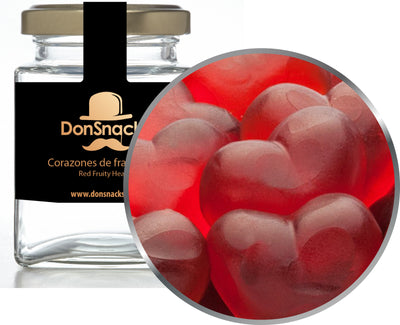 Corazones de frambuesa