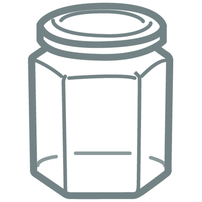 Tarro hexagonal
